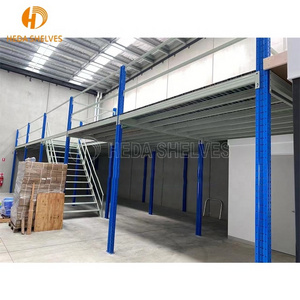 Heavy Duty Mezzanine Interlocking Floor Rack Attic Racking System For Warehouse Storage