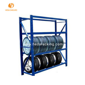 Hot sale Rolling tire racks spare tire rack motorcycle tire racking