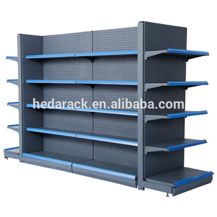 Low price supermarket product shelf, metal display rack shelves for super market