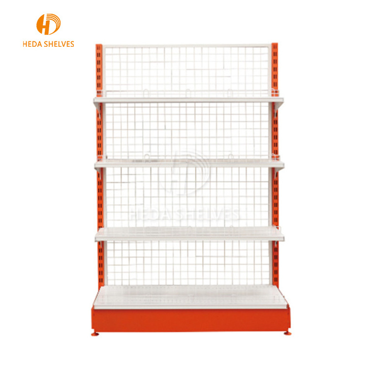 Customized layer single double side supermarket shelves gondola, rack supermarket shelving price cheap display stands