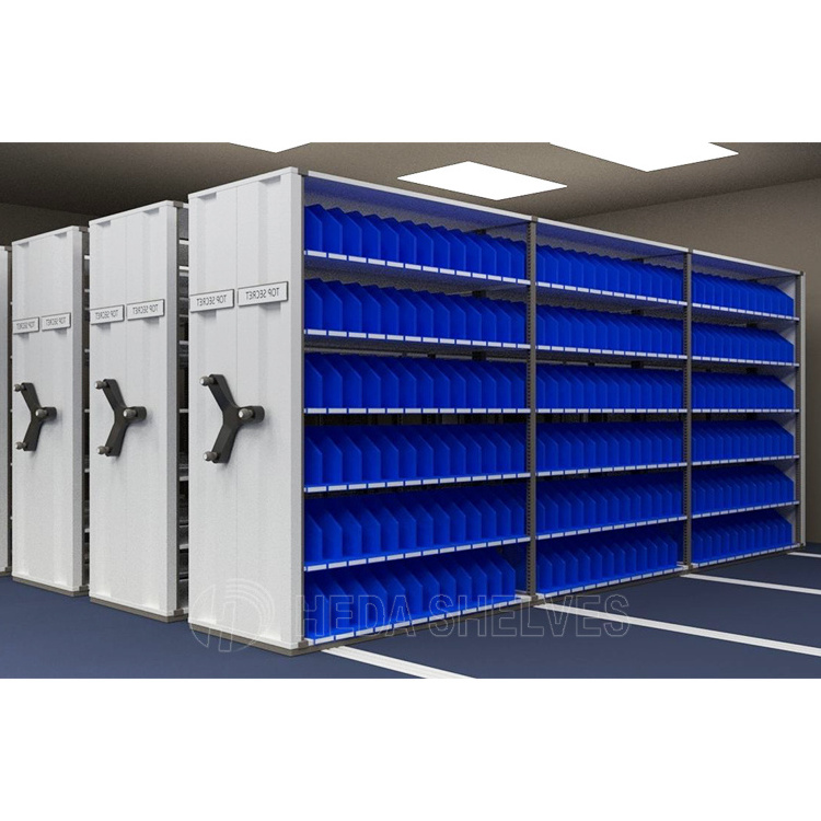 Easy Operate Metal Movable Mobile Shelving/Mobile Steel File Compactor/Compact Intelligent Steel Mobile Shelving