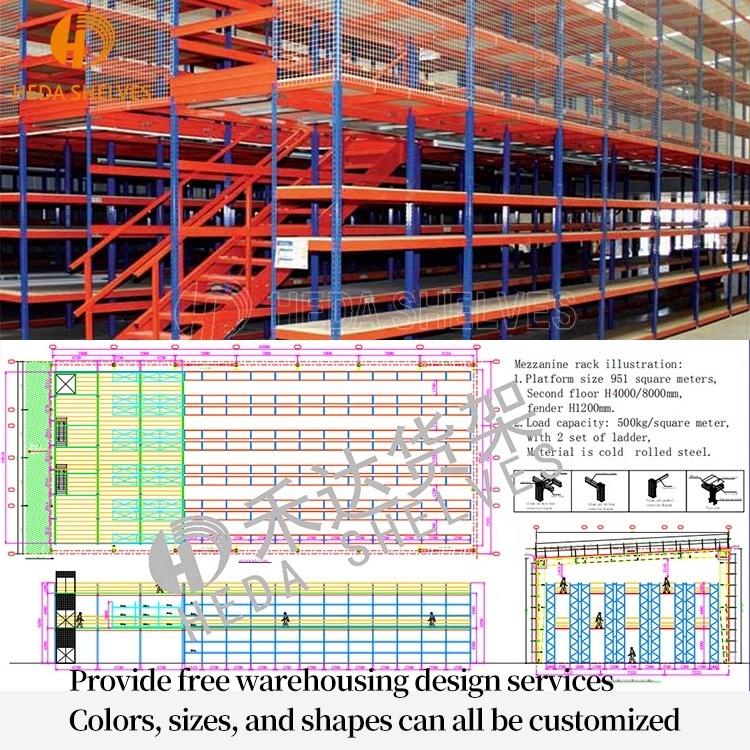 Customized Industrial Rack Heavy Duty Pallet Rack System Warehouse Storage Shelf Shelved Racking Metal Storage Rack Shelving