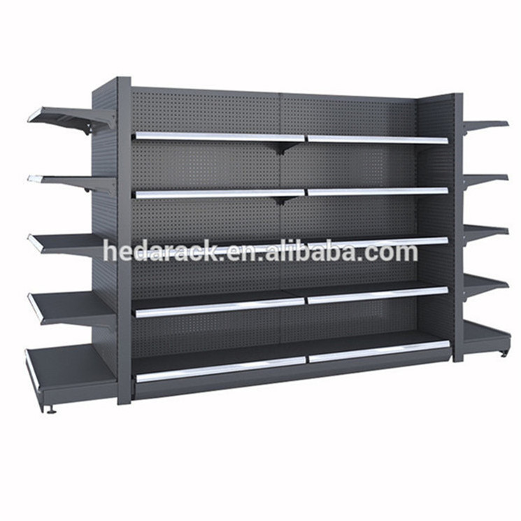 Low price supermarket product shelf, metal display rack shelves for super market