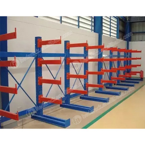 Long bulky storage cantilever rack for furniture, lumber, tubing, textiles