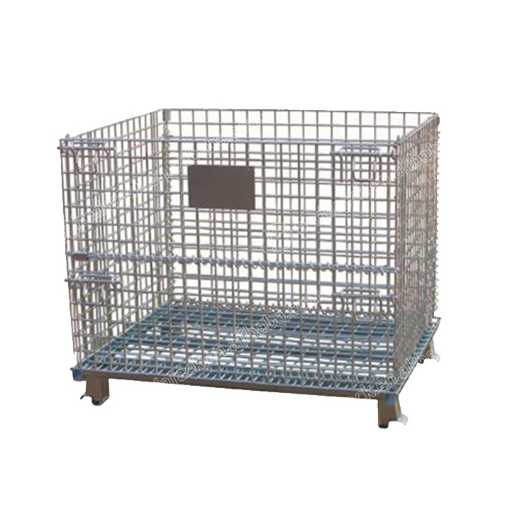 Hot Sale Warehouse Metal Storage Cage With Wheels