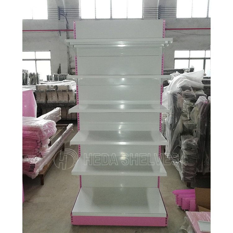 Customized Heda shelves store display gondola shelving fashionable grocery store used shelves for sale