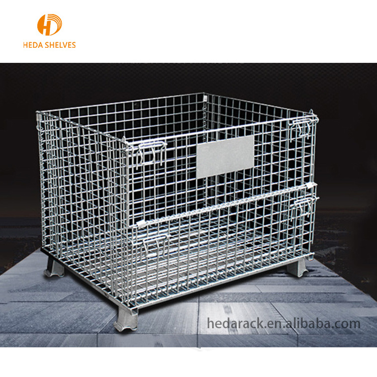 Hot Sale Warehouse Metal Storage Cage With Wheels