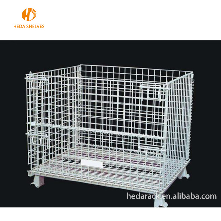 Hot Sale Warehouse Metal Storage Cage With Wheels