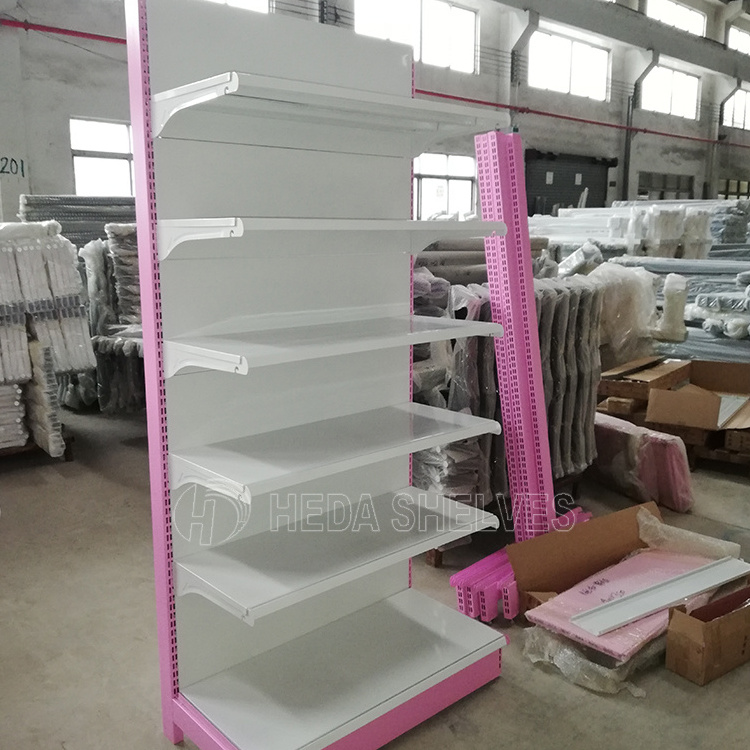 Customized Heda shelves store display gondola shelving fashionable grocery store used shelves for sale