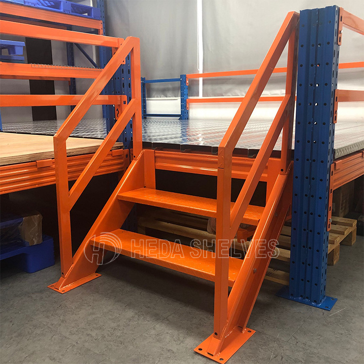 Convenient operation mezzanine floor kits racking system for industrial storage