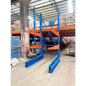 Heavy Duty Storage Cantilever Rack Heavy Gate Roller Cantilever Shelving Racking System Warehouse Cantilever For Rebar Storage