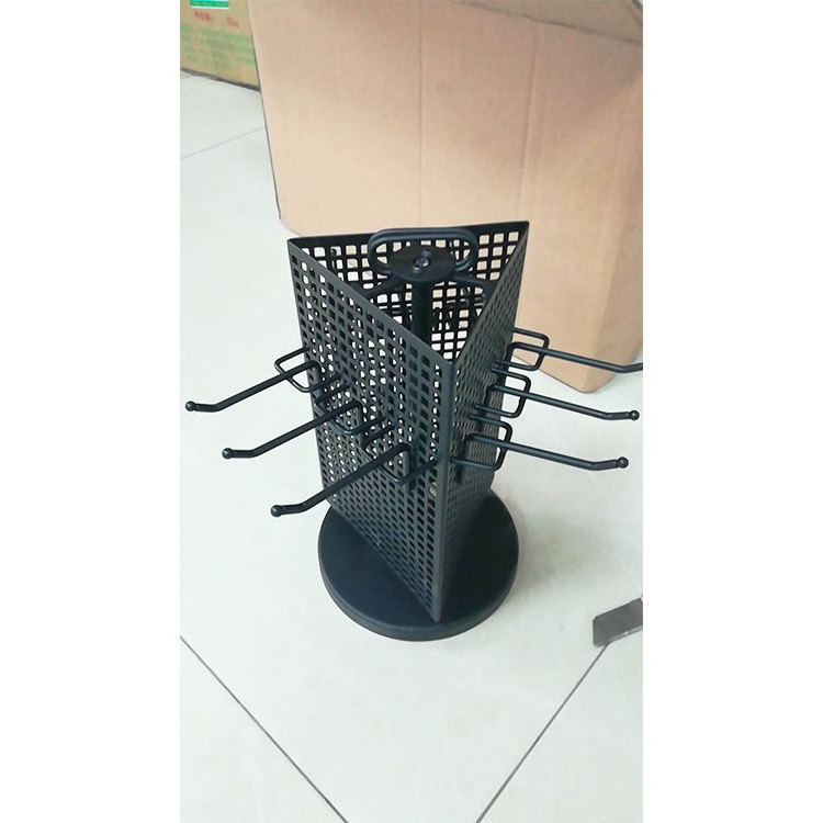 Rotating Counter Top Stand Customized Island Triangle Rotating Rack Rotating Display Stand For Sunglasses