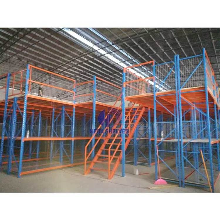 Pallet Rack Supported Mezzanine System Metal Heavy Duty Mezzanine Rack Floor Platform Heavy Duty Mezzanine Warehouse Mold Holder