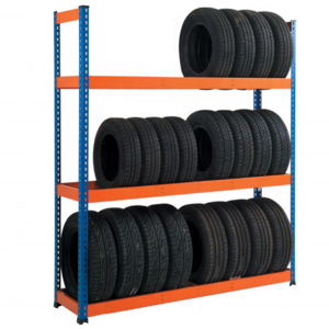 Heda Wholesale Metallic Tire Heavy-duty Warehouse Movable Pallet Rack Tyre Rack tire shelf