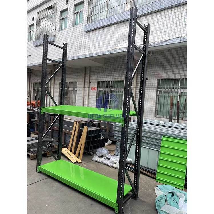 Custom Heavy Duty Shelving 300 Kg layer Garage Black 4 Tier Warehouse Storage Metal Stacking Shelf Rack Unit for Warehouse