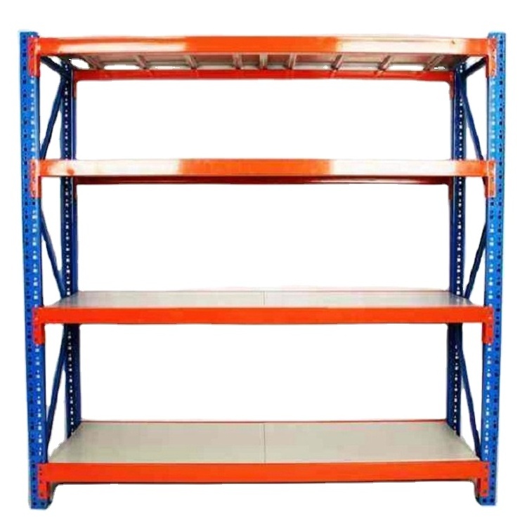 Warehouse Rack Storage Shelf Organizer Light Duty Shelf Stacking Racking Stainless Steel Shelf Boltless Steel Rack