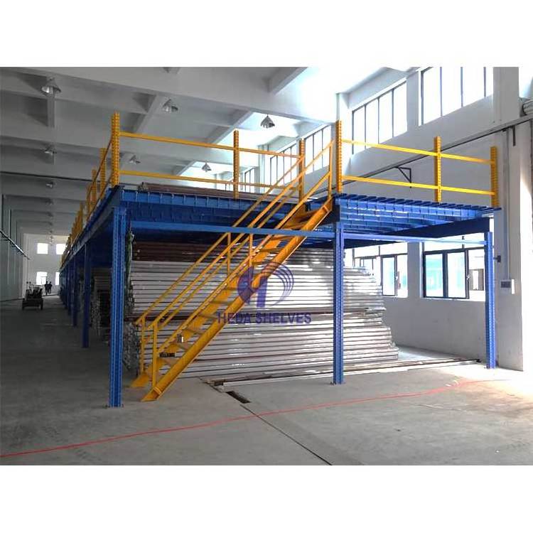 Pallet Rack Supported Mezzanine System Metal Heavy Duty Mezzanine Rack Floor Platform Heavy Duty Mezzanine Warehouse Mold Holder