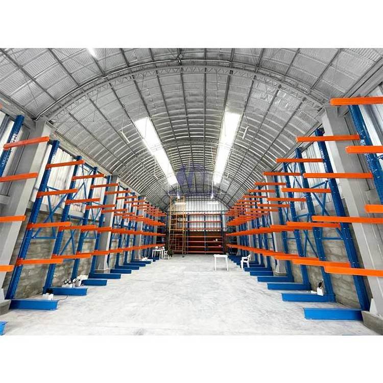 Heavy Duty Storage Cantilever Rack Heavy Gate Roller Cantilever Shelving Racking System Warehouse Cantilever For Rebar Storage