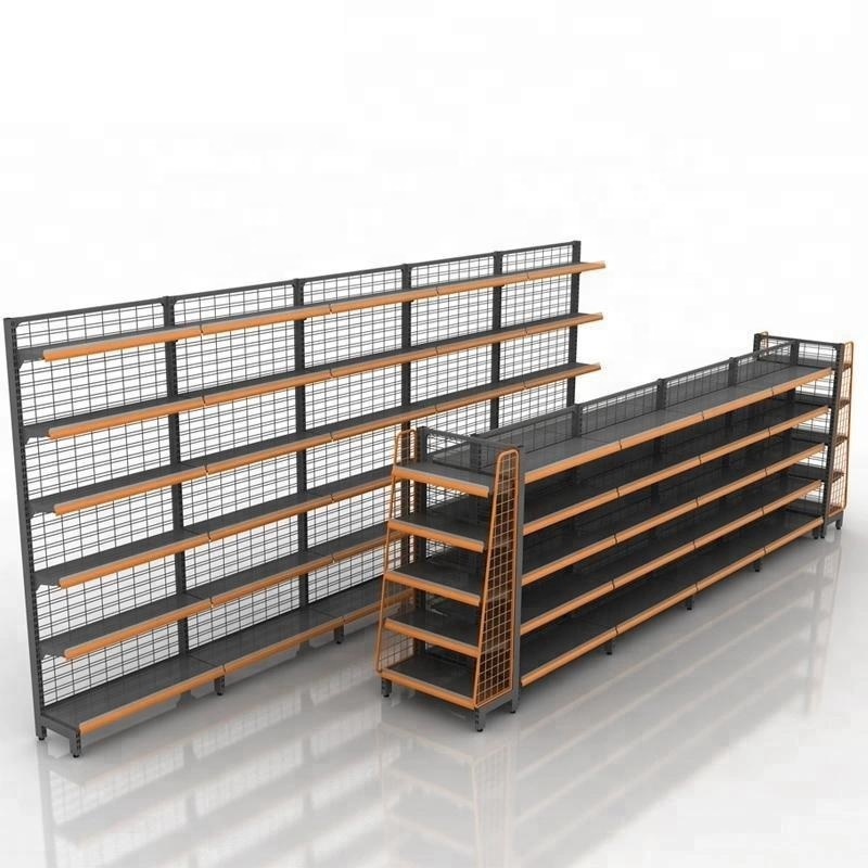 Customized Used Cheap price wire mesh store gondola shelving pharmacy shelves