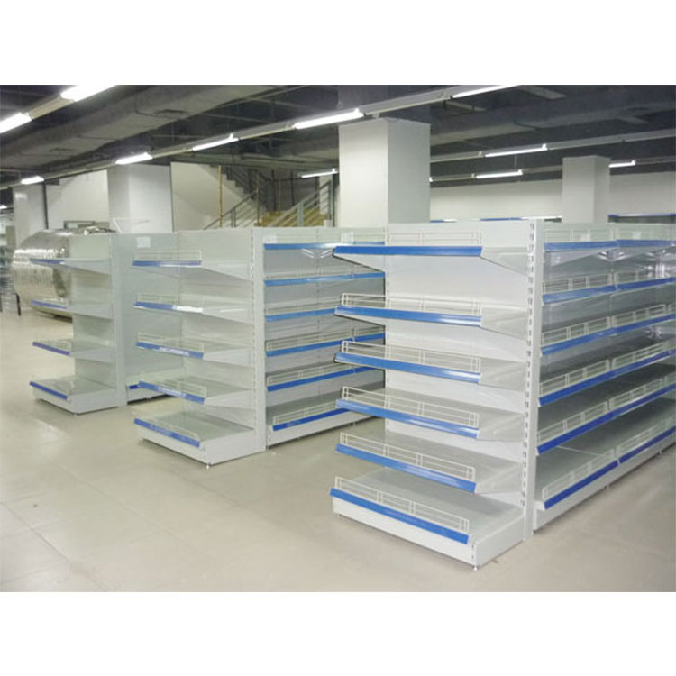 Guangzhou Heda Metal Supermarket Shelves Lozier Gondola Shelving  Retail Store Shelves Metal Supermarket Gondola Shelf