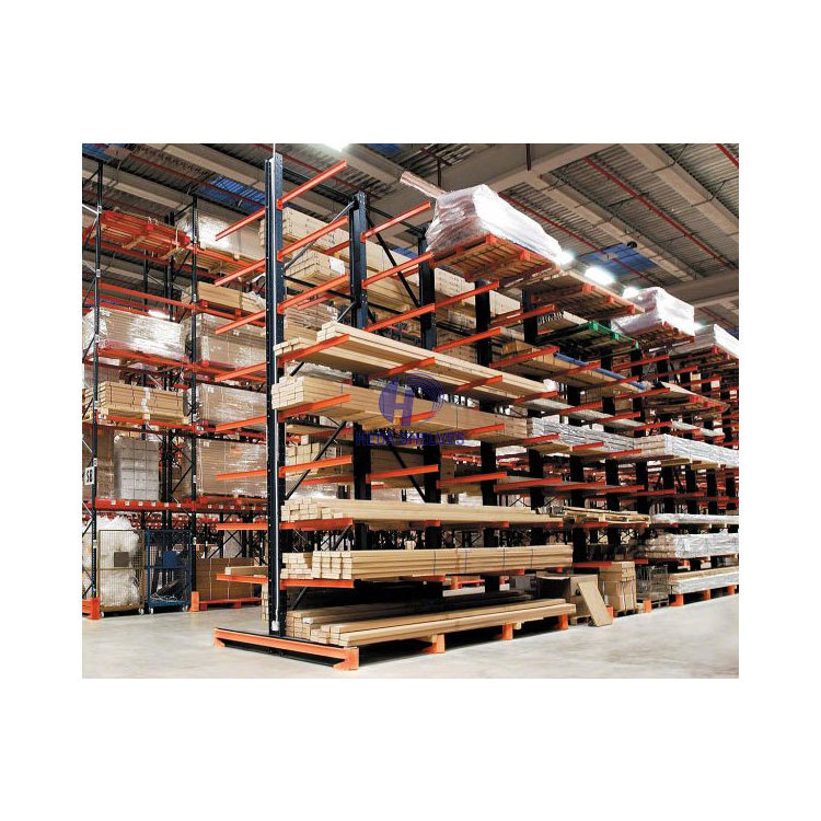 Bin Rack Metal Warehouse Racking Shelving Unit Warehouse Storage Steel Heda Customized 100 Sets Cantilevered