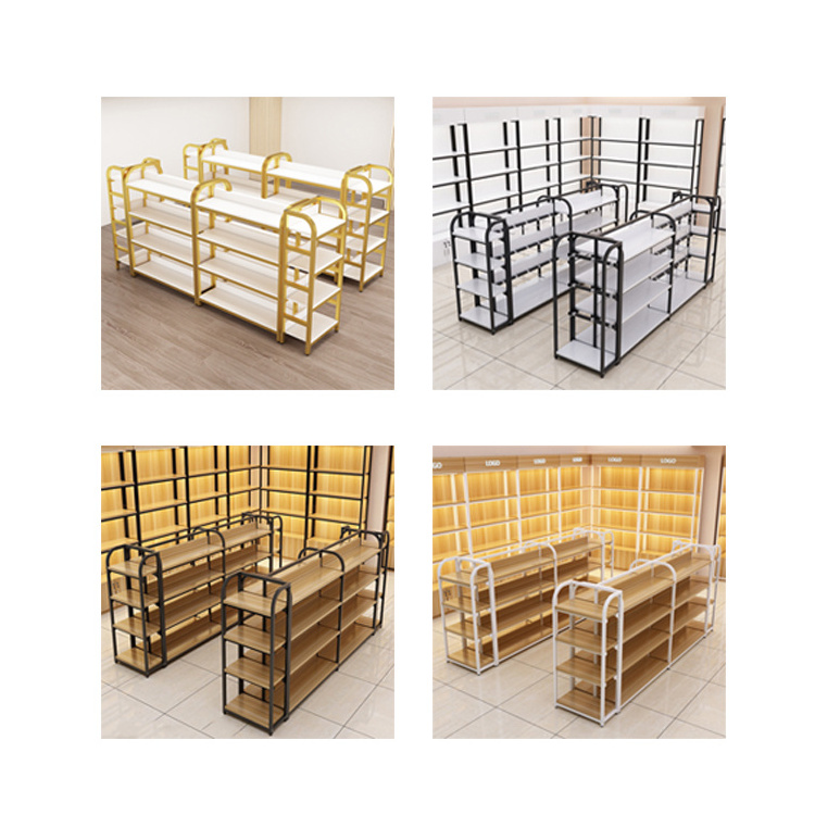 Customized Used  Store Shelf Home Clothes Shelf WIRE Shelving Light Duty Metallic Single-sided