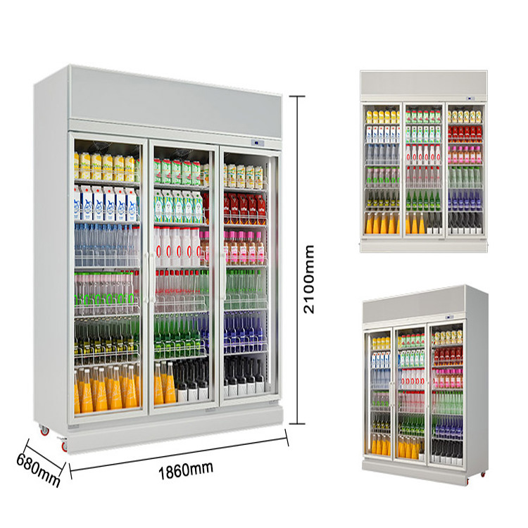 Mini Refrigeration Equipment Bottom-freezer Refrigerators Drink Beverage Display Refrigerator Freezer Display Cooler freezers CE