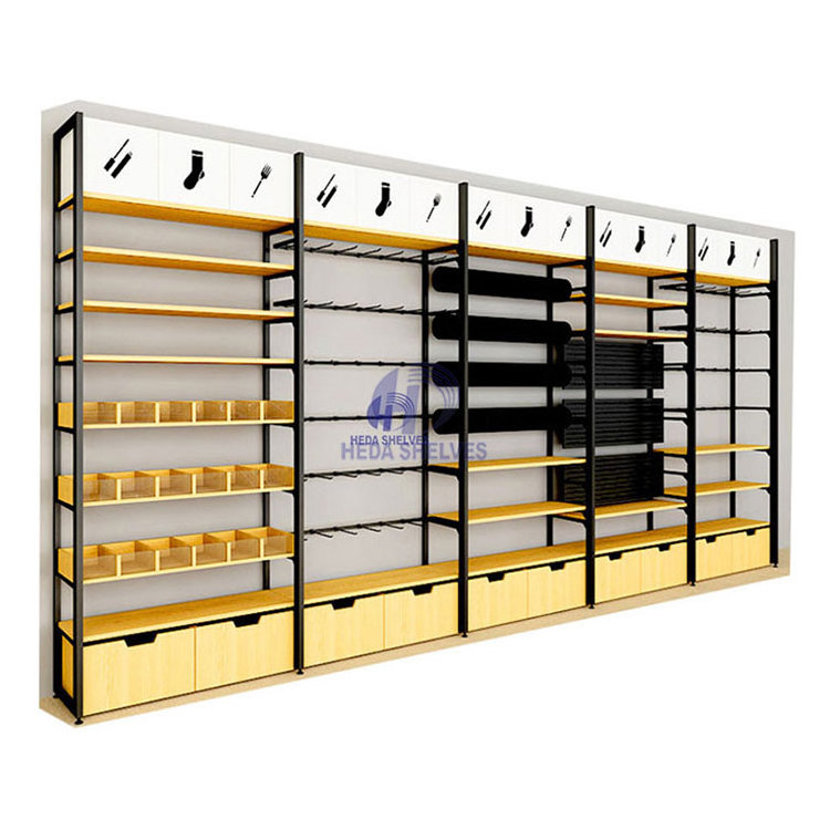 Customized Shopping Mall Wall Display Stand Retail Store Furniture For Cosmetic Display Cabinet And Showcase