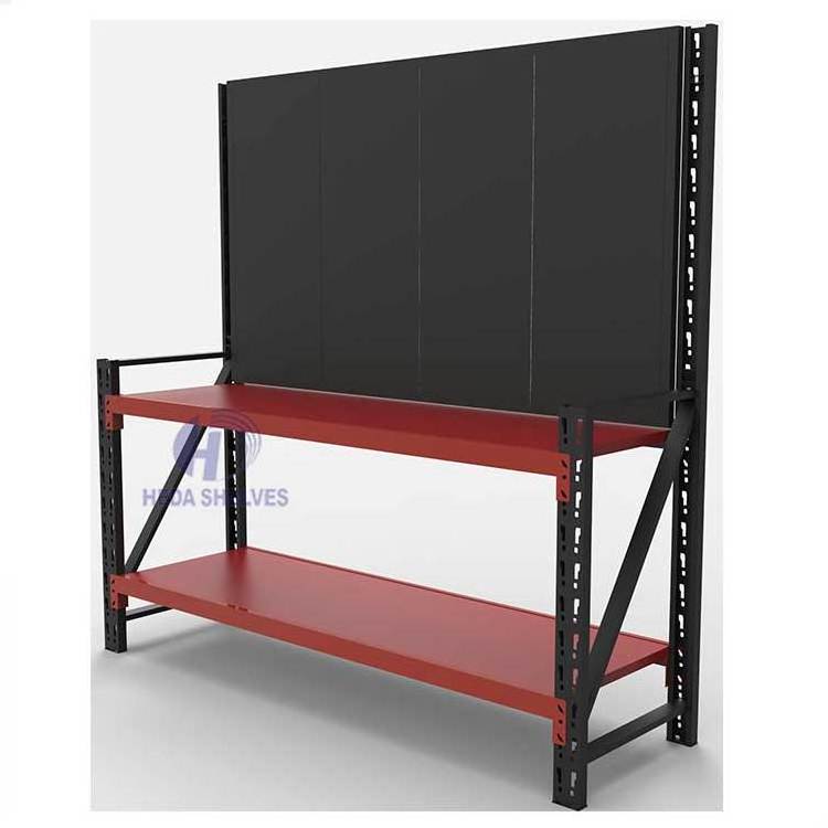 Iron Workshop Workbench Anti-Static Operation Work Table Workshop Garage Platform Heavy Duty Pallet Storage Rack With Table