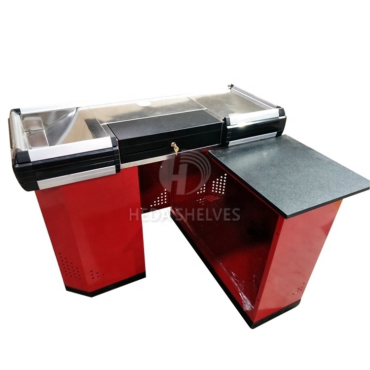 Convenience Store Cash Table Furniture Dimension Design Grocery Cashier Checkout Counter for Shop