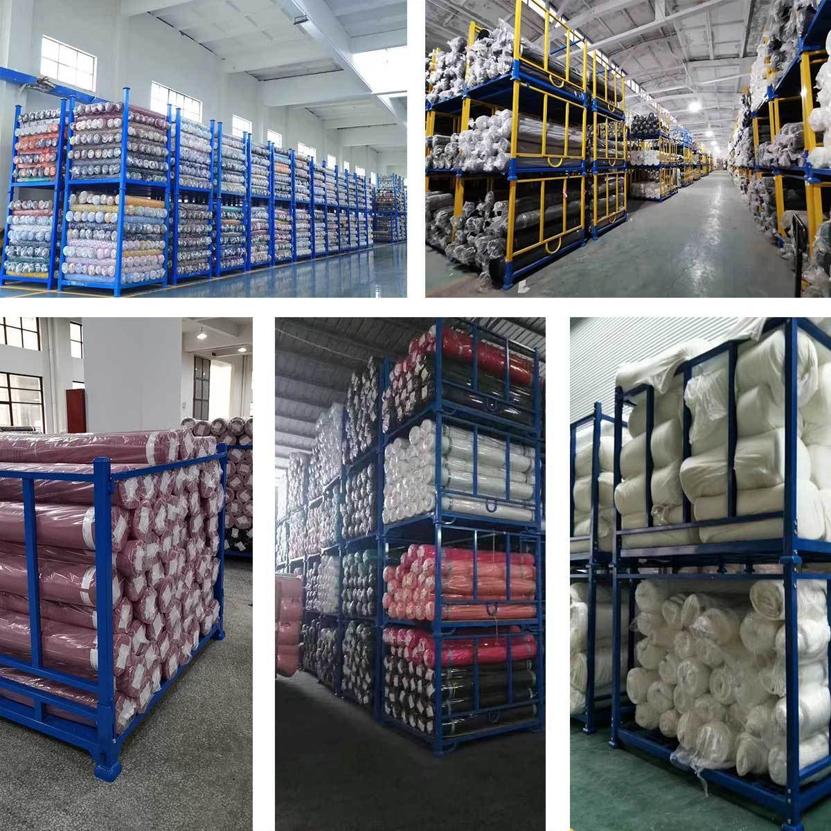 Warehouse Steel Storage Collapsible Stacking Truck Tire Transport Rack 1000kg /floor Pallet Rack For Fabric Rolls