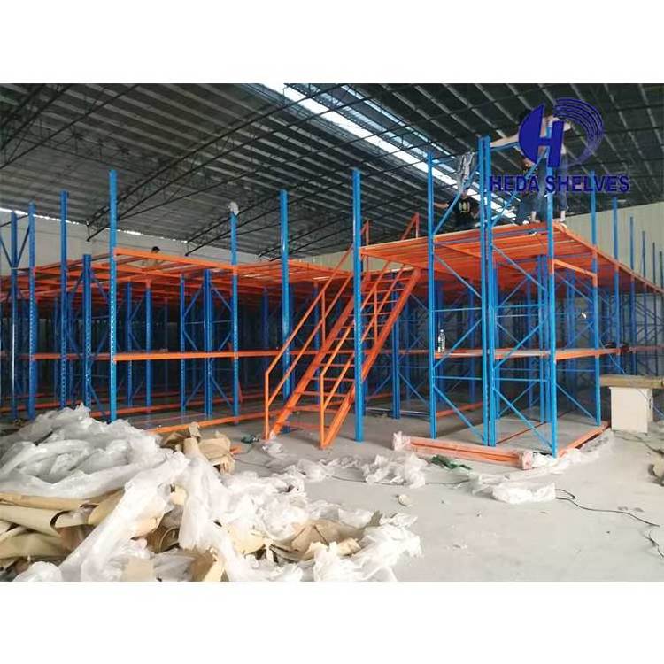 Pallet Rack Supported Mezzanine System Metal Heavy Duty Mezzanine Rack Floor Platform Heavy Duty Mezzanine Warehouse Mold Holder