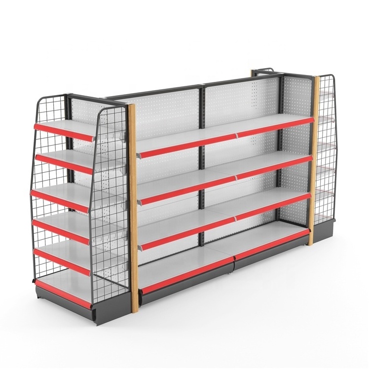 Customized Used Cheap price wire mesh store gondola shelving pharmacy shelves