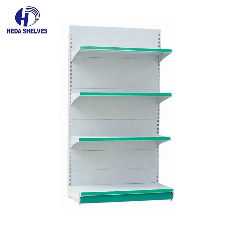 Customized Used Adjustable Layer Double-sided Metal Gondola Shelf Retails Racks