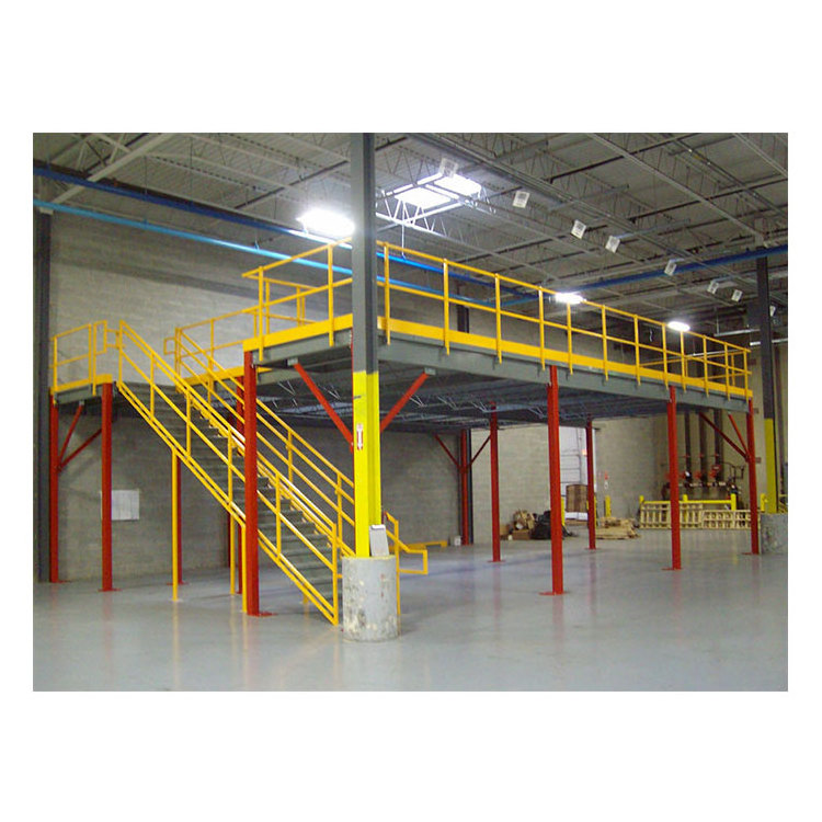 Heavy Duty Multi Tier Steel Grating Floor Mezzanine Platform Mezzanine Racking System Pallet Rack Supported Mezzanine