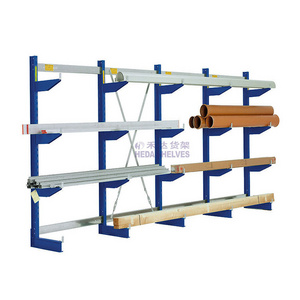 High quality industrial storage pipe rack system 4 tier high capacity heavy racks