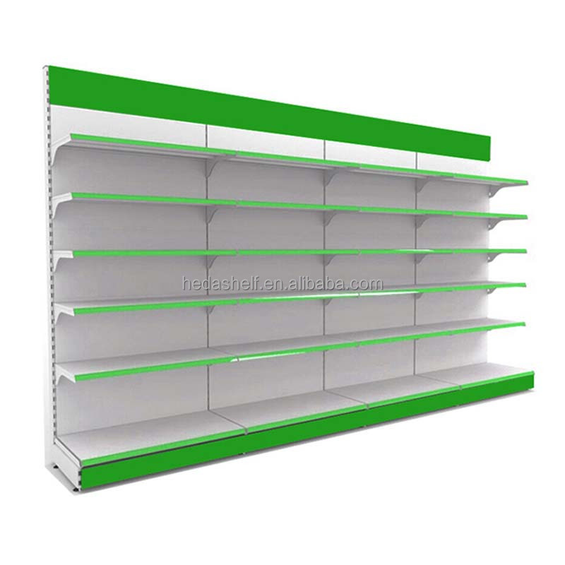 Modern retail shop gondola shelving system grocery store used supermarket shelf display shelving for sale