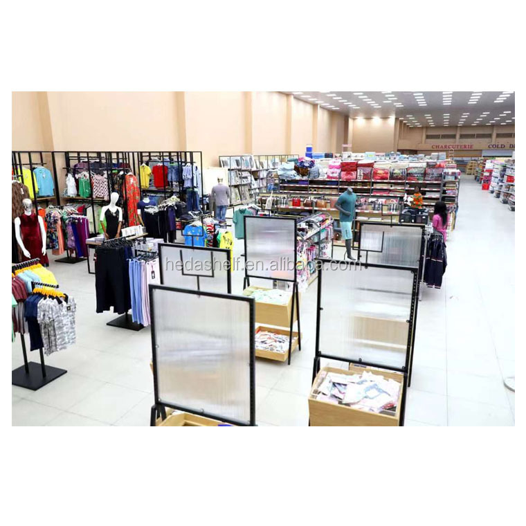 Boutique Display Furniture Retail Women Clothing Store Garment Rack Hanging Clothes For Showroom