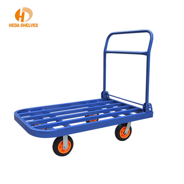 High Quality warehouse Hand Trolley 1000Kg with wheel