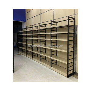 Metal Shelf Used For Shop Fittings Metal Store Grocery Wood Supermarket Store Shelves