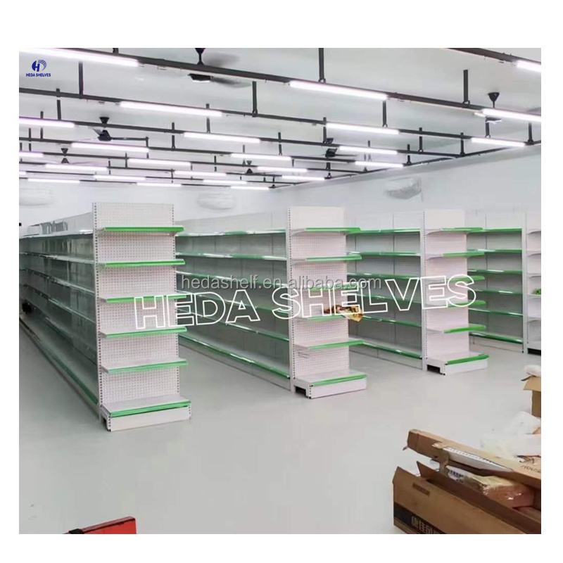 Heda Fashionable Supermarket Shelving Supermarket Display Gondola Shelf Retail Grocery Store Rack