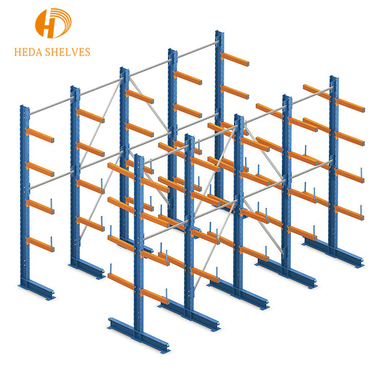 High quality industrial storage pipe rack system 4 tier high capacity heavy racks