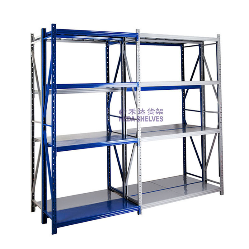 4 Tiers Heavy Duty Slotted Boltless Shelves Garage Metal Shelving Unit Boltless Storage Steel Racking Racks