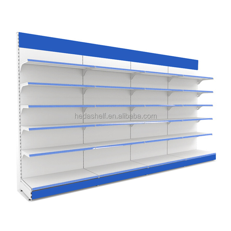 Custom metal storage rack display shelves for supermarket shelf display rack commercial shelves grocery store