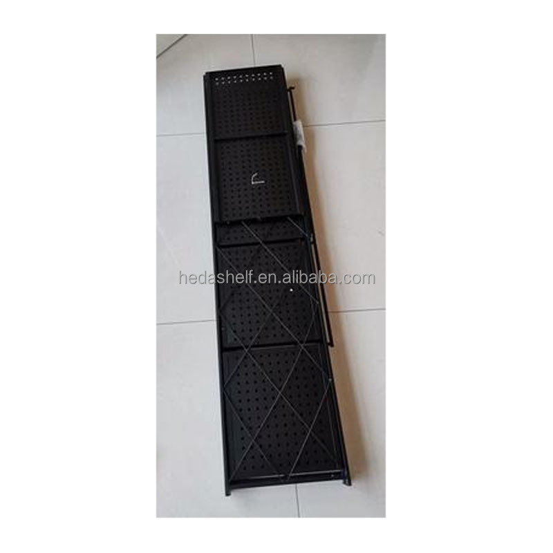 Guangzhou factory metal mobile foldable storage rack shelf