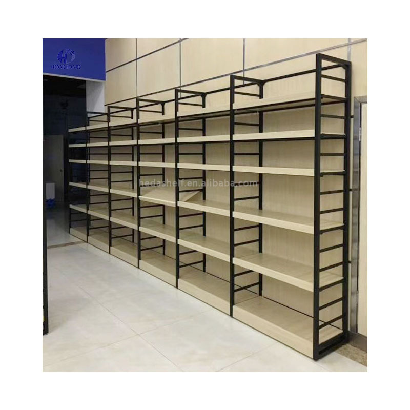 HEDA Adjustable Disassembled Mini Supermarket Gondola Shelving Retail Display Rack Shelves For Sale With Free 3D Design