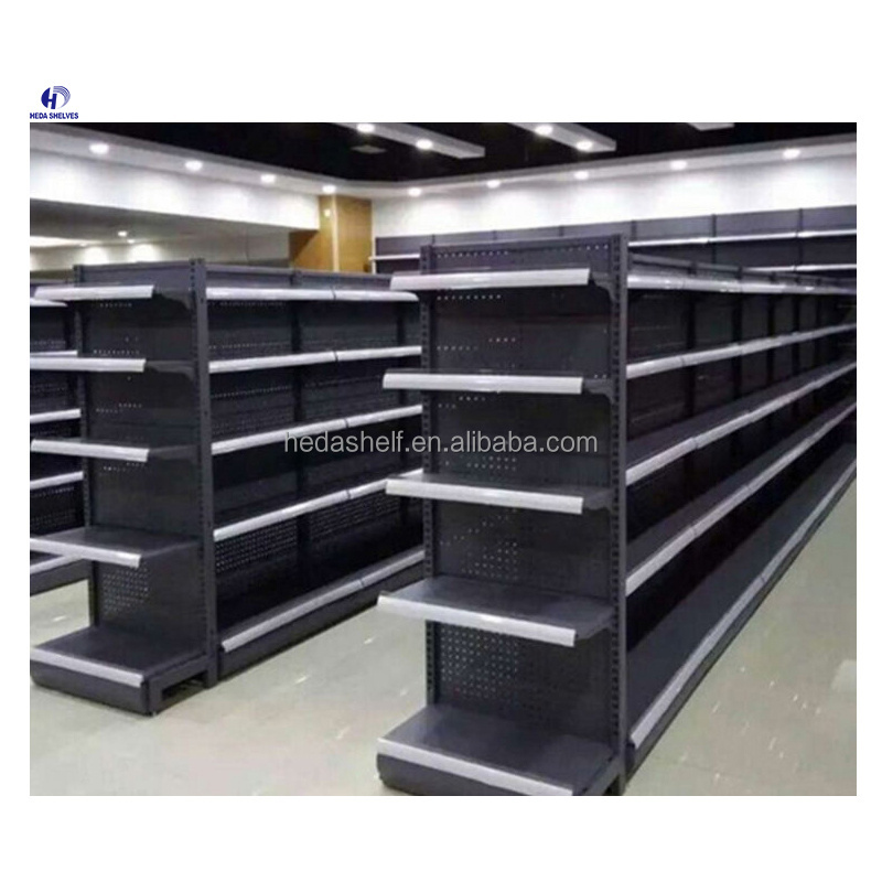 Heda Fashionable Supermarket Shelving Supermarket Display Gondola Shelf Retail Grocery Store Rack