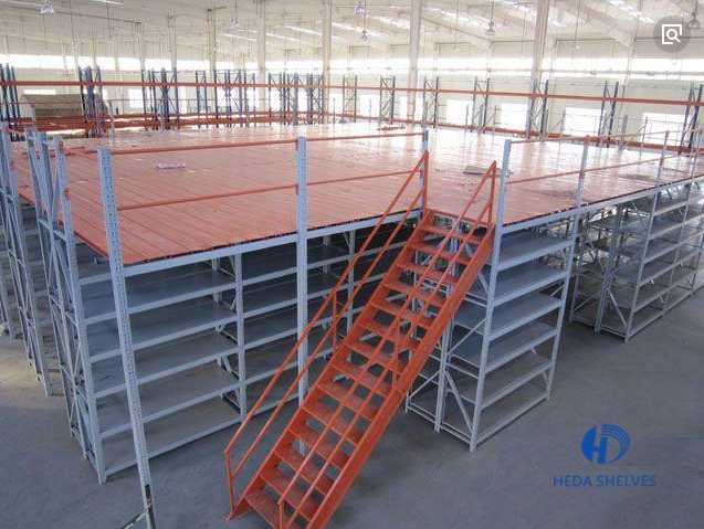 Heavy Duty Adjustable Electrostatic Painting Steel Mezzanine Floor