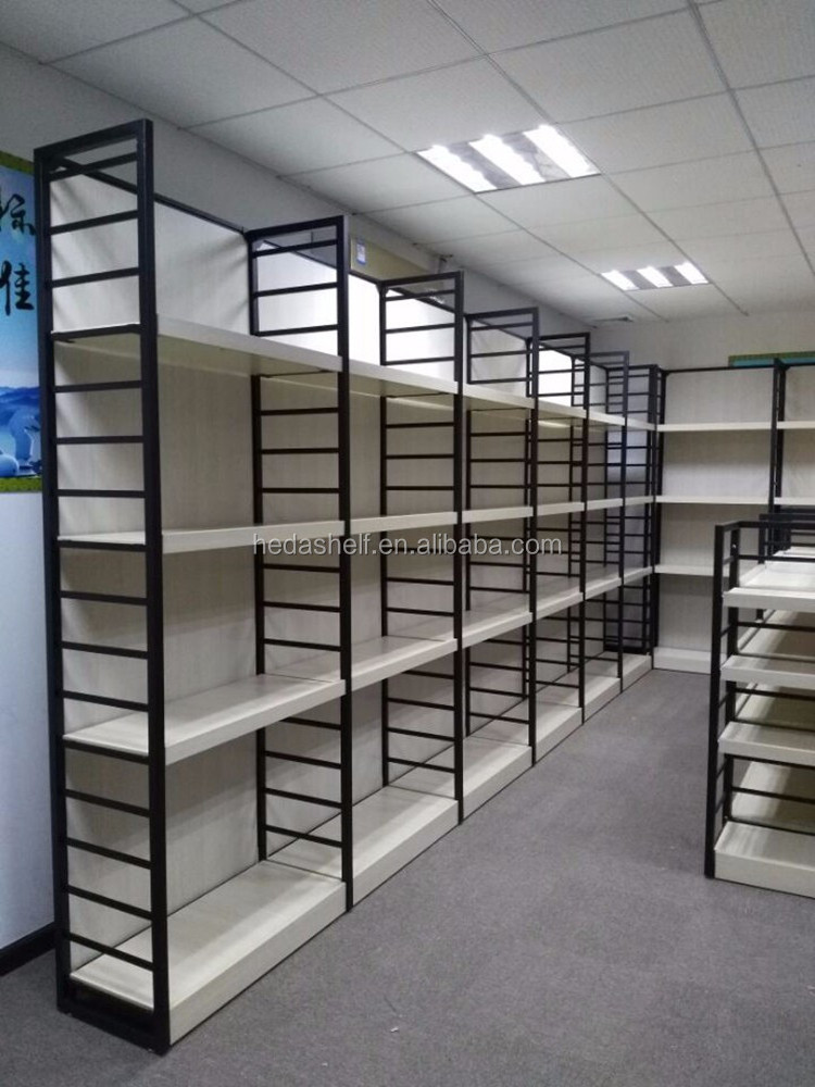 Metal Shelf Used For Shop Fittings Metal Store Grocery Wood Supermarket Store Shelves