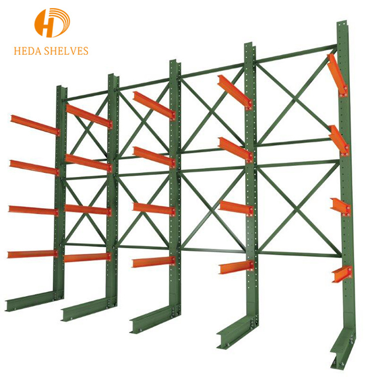 High quality industrial storage pipe rack system 4 tier high capacity heavy racks